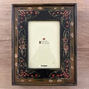 Pier 1 Imports Vintage Desktop Frame Painted Wood Cottagecore Rustic 8 x10 4 x 6